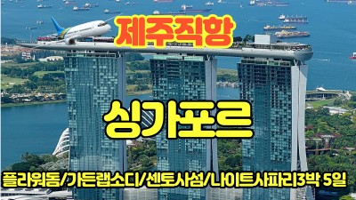 추워지는 겨울 싱가포르로 떠나자~~