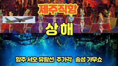 매주 목요일 상해 4박5일 02/08 출발가능~~